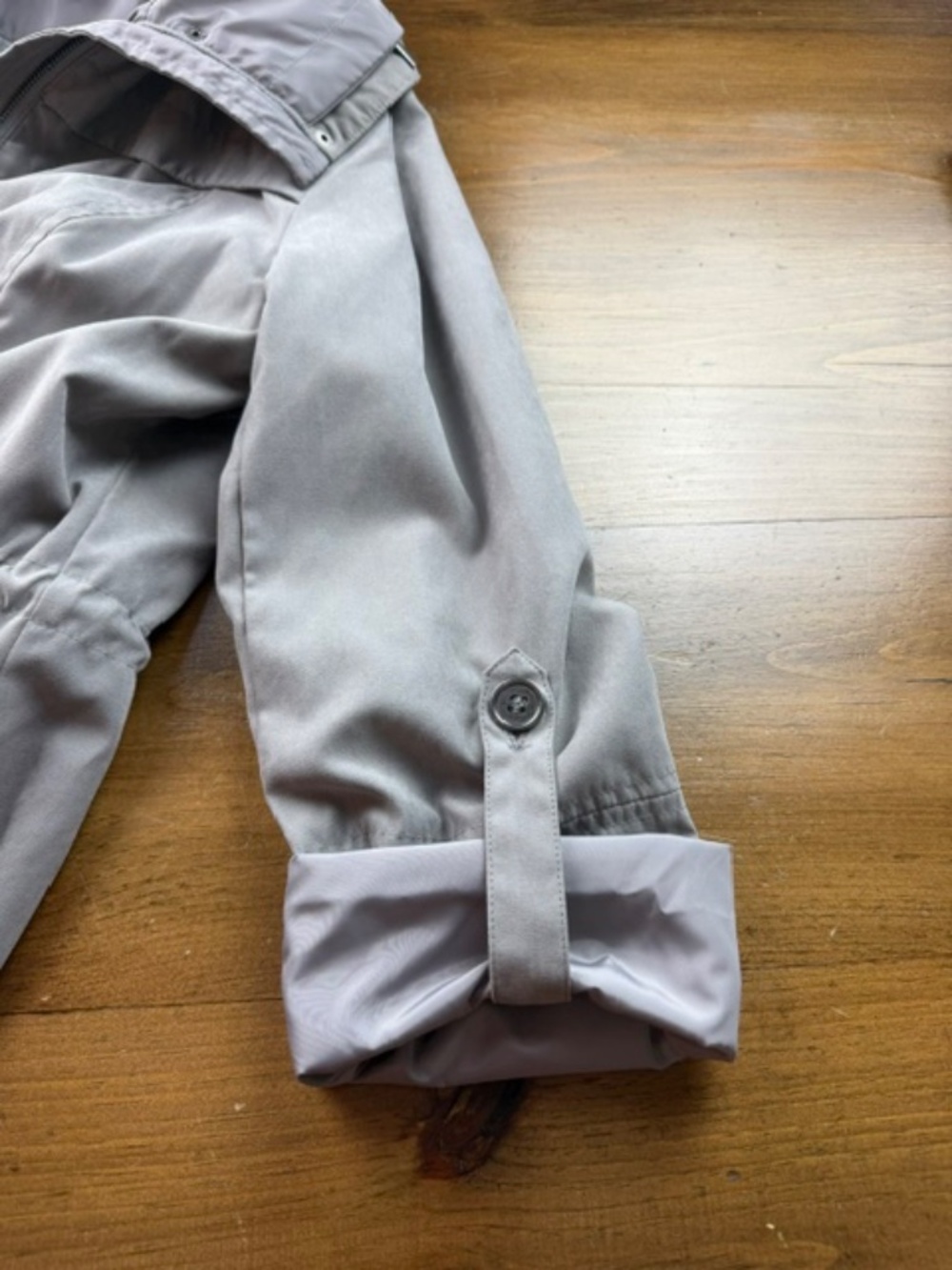 Mo-Ka by Santa Fe Apparel Lightweight Anorak Rain Jacket Grey Medium - Picture 9 of 12